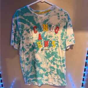 Under Armour Blue and White Short Sleeve Tee